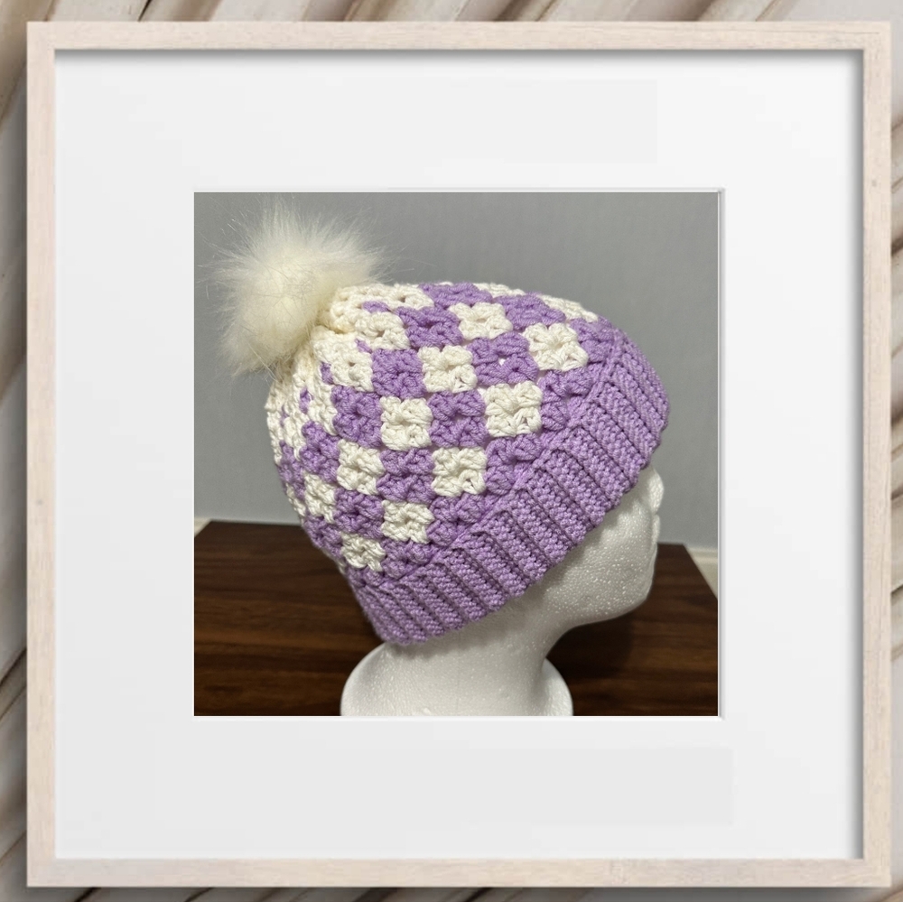 Hand-knitted hat for girls Handmade Crocheted Hat Knitted hat Holiday Gift